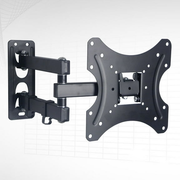 Mobutofu 1Set Universal Iron LCD TV Holder with Extends and Collapses for Corner Installation Black