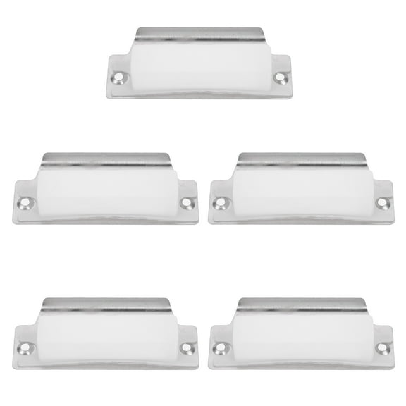 Mobutofu White Door Latch Strike Plate Set for Front Door Security and Enhanced Home Safety