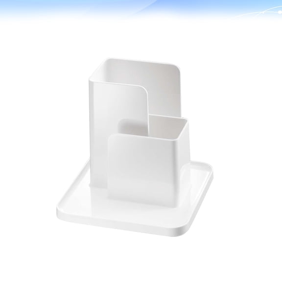 Mobutofu 1Set White Plastic Rectangular Storage Container for Organizing 6.1*5.9in