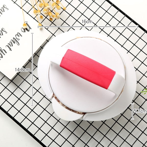Mobutofu White Round Burger Mold Set for Perfectly Shaping Burgers and Fish Cakes - Ideal for Home Cooking