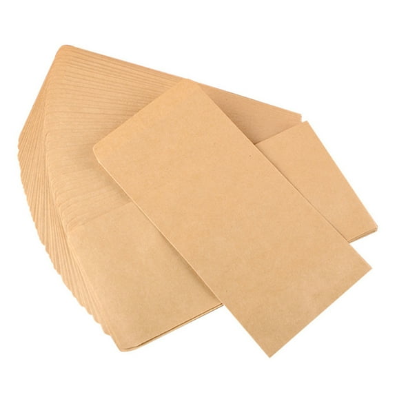 Mobutofu 2 Sets Khaki Rectangular Classic Flap Envelopes Kraft Paper For Daily Correspondence