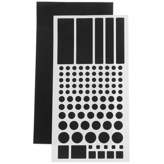 Mobutofu 2-Pack Black PVC Light Dimming Stickers for LED Devices, Adhesive Film for Home and Office Use