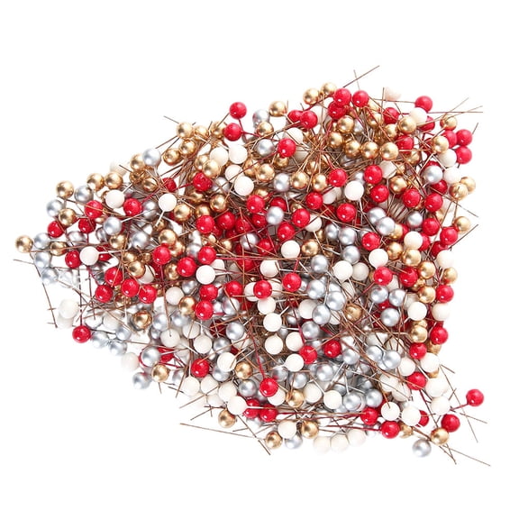 Mobutofu 200 Pcs Red Berry Shape Plastic Decor for DIY Handcrafts and Ornaments