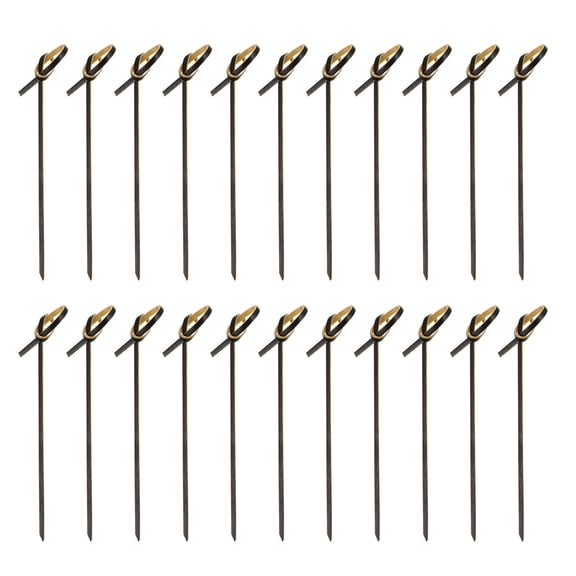 Mobutofu 200-Pack Knot Picks 10.5cm for Fruit, Cocktail Garnish, Appetizers, and Dinner Party Use