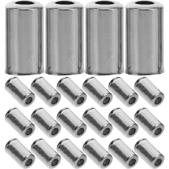 Mobutofu 200Pcs Grey Bike Brake Cable End Caps Aluminum Alloy Wide Compatibility for Road and Mountain Bikes