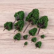 Mobutofu 27-Piece 150 Scale Miniature Tree House Model Decorative Ornament for Desk and Living Room