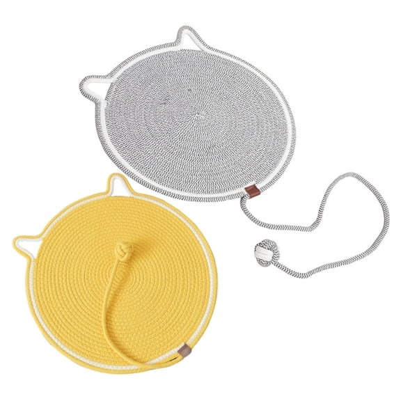 Mobutofu Assorted Color Small Cat Scratchers with Nonslip Base Couch Protector 2 Pack
