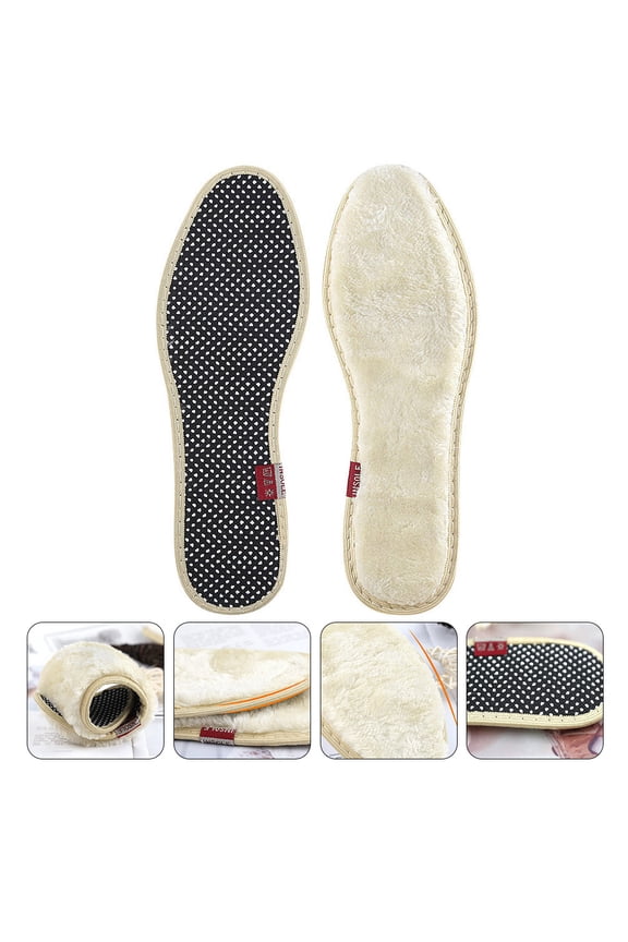 2Pairs Insoles for Shoes Breathable Liners for Boots Slippers Winter