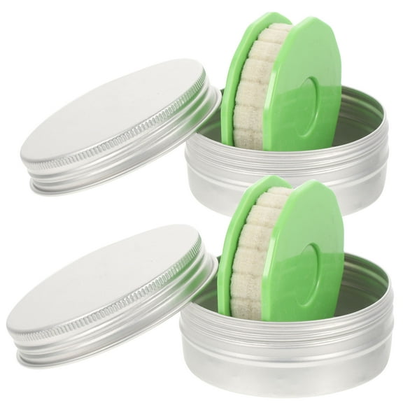 Mobutofu 2Pcs Bicycle Chain Oiler Roller for Maintenance Light Green 6.00X6.00X2.00Cm