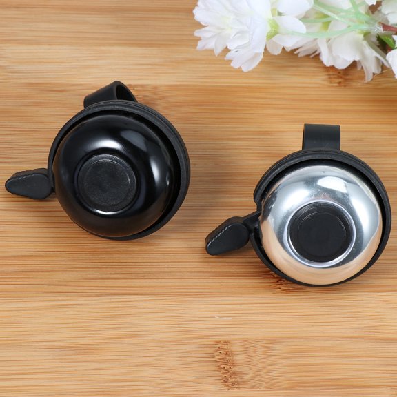 Mobutofu Bells for Bicycles Alarm Warning Bells Silver for Adults Kids 2pcs