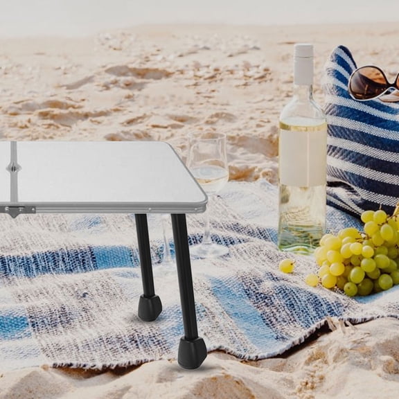 Mobutofu 2-Pack Black Metal Folding Table Legs, Iron Furniture Supports for Home Dining Tables and Desks