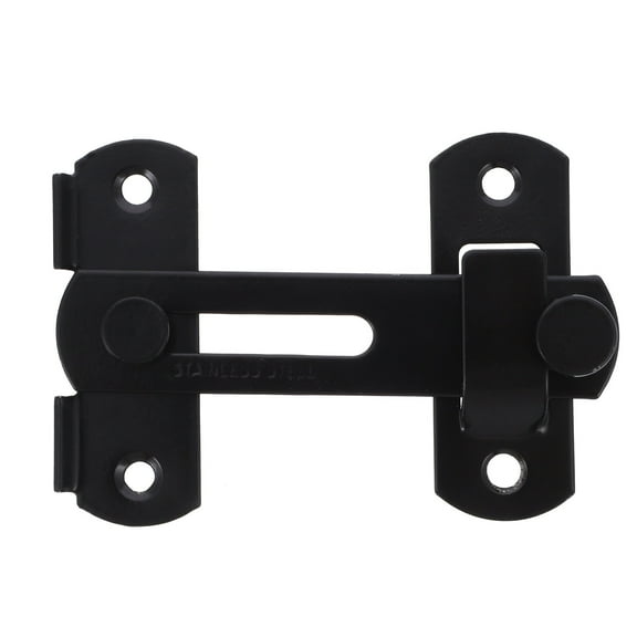 Mobutofu Security Door Lock Black 2Pcs 3.9x2.8x0.6In