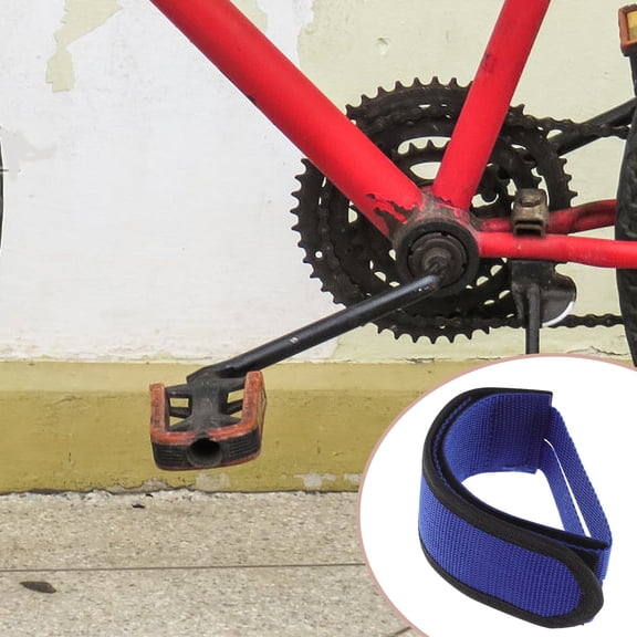 Mobutofu 2-Pack Adjustable Bike Pedal Toe Straps Lightweight Cycling Footrest for Secure and Comfortable Fit
