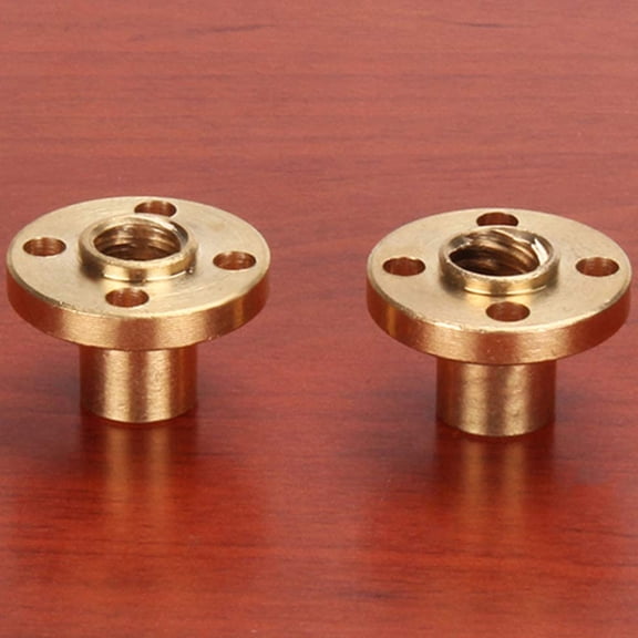 Mobutofu 2Pcs Brass Nut for Machine Tool Rails with Sturdy Design and Smooth .8X0.9X0.6in