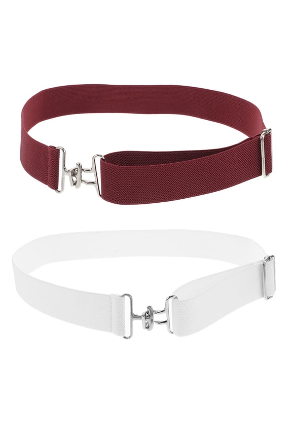 2-Pack Fashion Waist Belts for and Horseback Riding with Elastic Stretch and Comfortable Fit