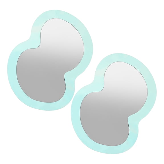Mobutofu 2-Pack Magnetic Locker Mirrors Acrylic Gym Accessories for Home, School, and Student Use