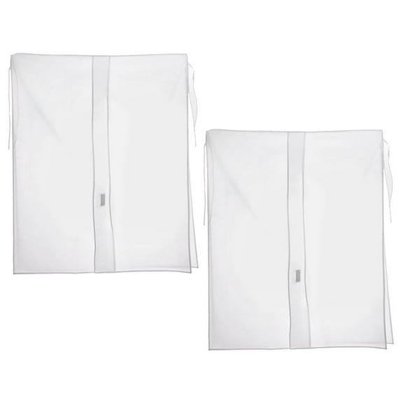 Mobutofu 2-Pack PEVA Garment Rack Covers for Home Clothes and Dust Prevention