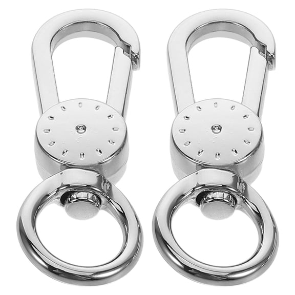 Mobutofu 2Pcs Metal Swivel Snap Hook Keychain Buckle Clasp for DIY Key Holder and Mobile Phone Lanyard