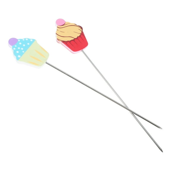 Mobutofu 2-Pack Metal Cake Tester Tools for Baking with Accurate Doneness Detection and Easy Use in Bakery Kitchen