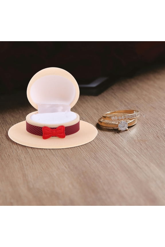 Elegant Yellow Hat Storage Case, Soft Velvet Interior, Ideal for Travel, 2Pcs