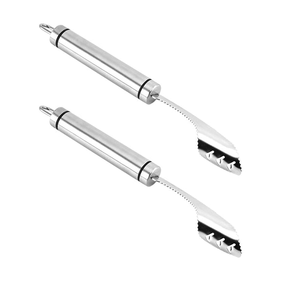 Mobutofu 2-Pack Serrated Kitchen Tools for Effortless Pepper Core Removal and Food Prep, Cooking Accessories