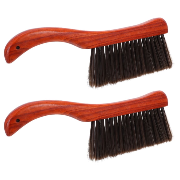 Mobutofu 2Pcs Soft Bristle Fireplace Brush for Hearth and Wood Stove Maintenance