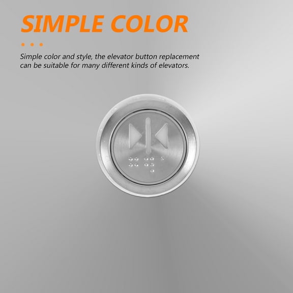 Mobutofu 2-Pack Stainless Steel Elevator Push Button Replacement for Lift Panels, Commercial & Residential Use