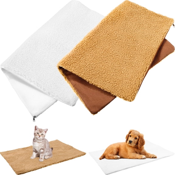 Mobutofu 2Pcs Self Warming Pet Mat for Cats and Dogs Suitable for Indoor Outdoor Use Assorted Colors
