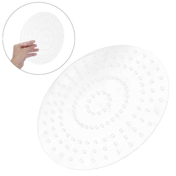 Mobutofu 2Pcs Transparent Acrylic Round Wreath Frames with Pre Drilled Holes for Creative Crafting