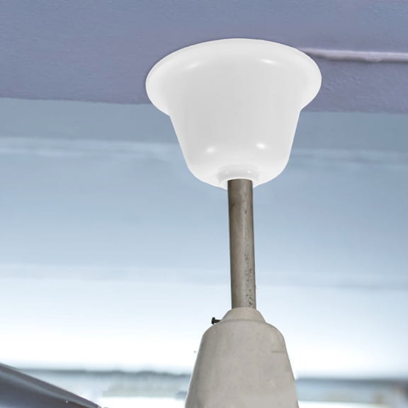 Mobutofu 2Pcs White Ceiling Fan Bottom Canopy Universal Mounting Cover Plate for Dust Protection and Easy Installation