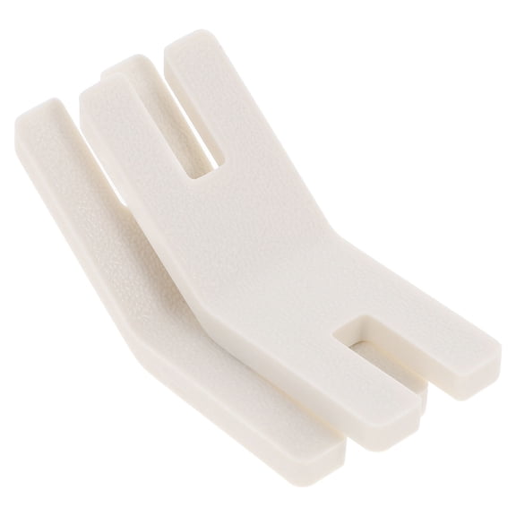 Mobutofu 2-Pack White Plastic Button Plates for Sewing Machines, Easy to Install, Time-Saving Sewing Accessories