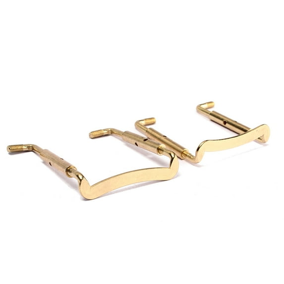 Mobutofu 2Set Golden Metal Chin Rest Screw Easy to Install Violin Parts