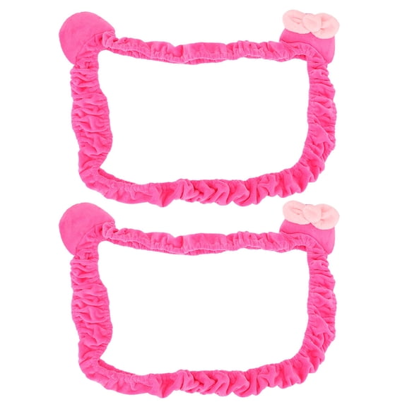 Mobutofu 2pcs Elastic PC Dust Cover Rosy for Flat or Curved Screen Home Office Back to School