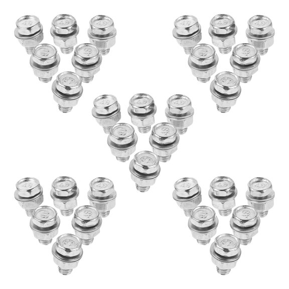 Mobutofu 30Pcs Brake Cable Fixing Nut with Durable Wear Resistant Design for Bicycle Maintenance