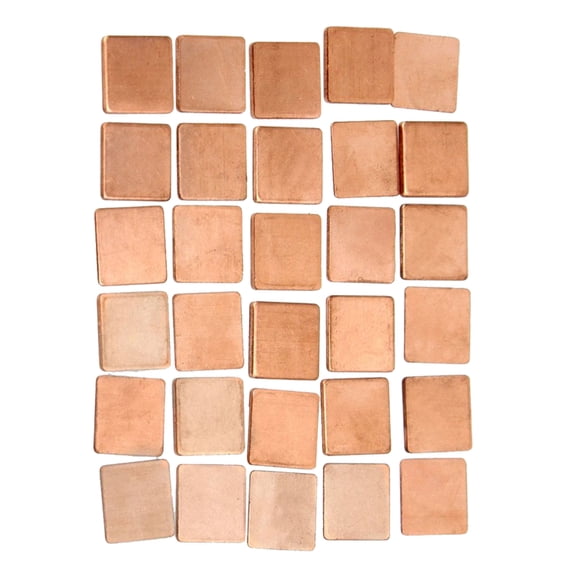 Mobutofu 30Pcs Copper Cooling Pads for Cpu and Gpu with Heat Dissipation 15mmx15mm