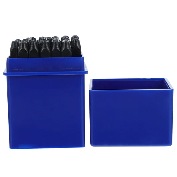 Mobutofu 36Pcs Punch Number Set Carbon Steel Black Stamps for Marking Home Schooling Early Learning