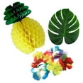 thumbnail image 1 of Mobutofu 38Pcs Artificial Tropical Leaf Tropical Party Decorations Green Fabric Set, 1 of 8
