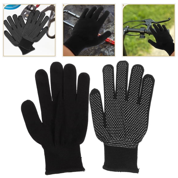 Mobutofu 3 Pairs Elastic Nylon Gloves for Outdoor Activities, Hiking, Cycling, Sports, and General Use