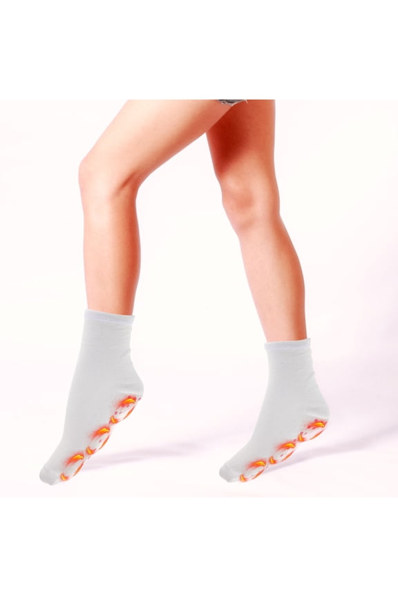 3Pairs Thermal Socks Polyester Cotton Self Heating Leg Fatigue Relief for Men Women