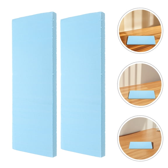Mobutofu 3Pcs Blue Craft Foam Blocks High Density Sturdy Foam Board for DIY Modeling and Hand Carving