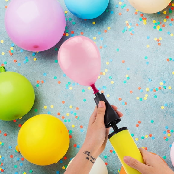 Mobutofu 3Pcs Lightweight Portable Balloon Hand Pump Plastic Material for Weddings and Events
