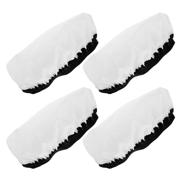 Mobutofu 4 Pcs White Nylon Lamp Shade Diffuser Covers for Photography Soft Light Replacement 7 Inch