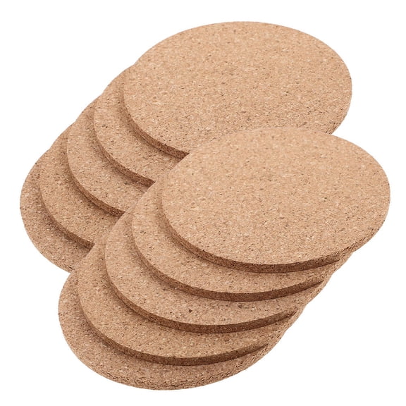 Mobutofu 40Pcs Round Cork Drink Coasters Heat Resistant Cork Pads for Kitchen Hot Plates and Pots