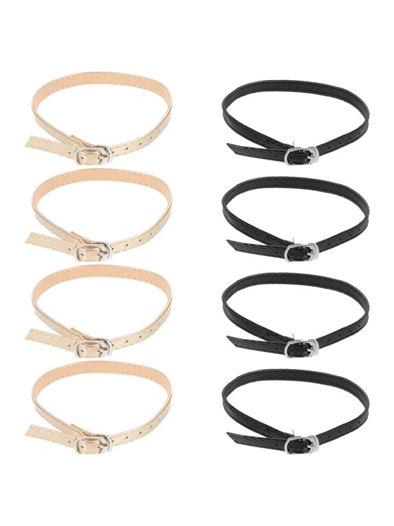 Shoe Anti Slip Belt Adjustable Length Shoe Straps Black 4 Pairs