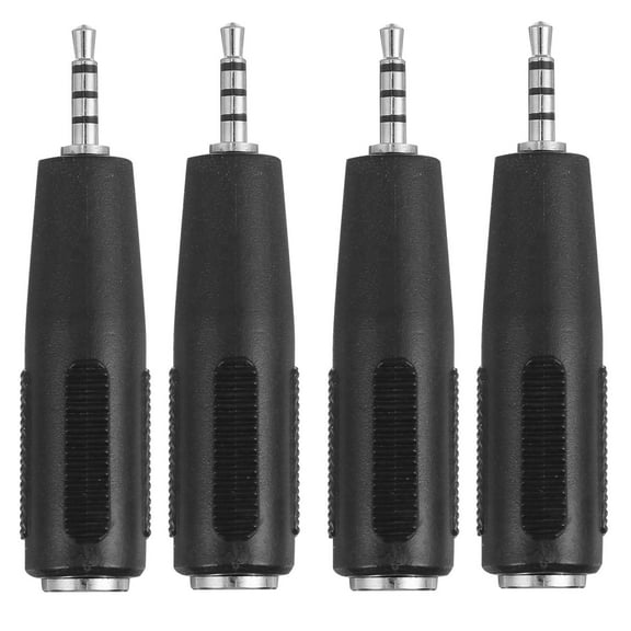 Mobutofu 4Pcs .5mm Female to 2.5mm Male Adapter PVC for Improving Audio Clarity Headphone Audio Coupler