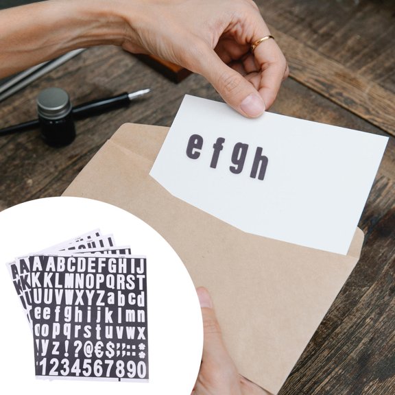 Mobutofu DIY Alphanumeric Stickers Assorted Color for Scrapbooking Ornaments