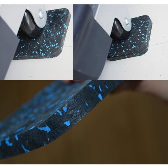 Mobutofu 4Pcs Anti Vibration Pad Treadmill Mat Shock Absorbing Sound Insulation Environmental Protection Material