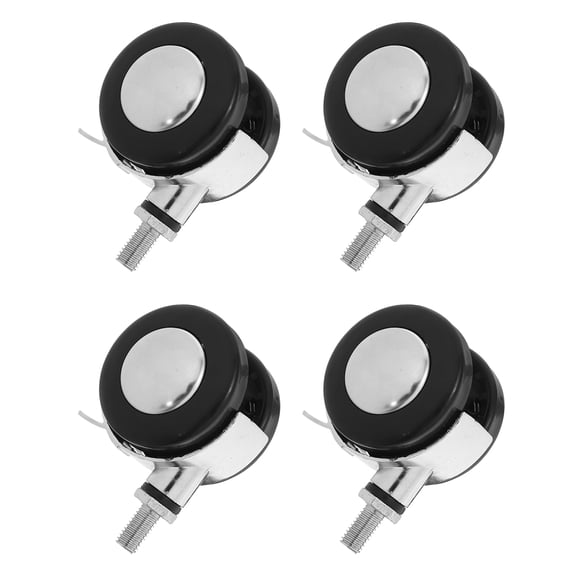 Mobutofu 4-Pack Office Chair Replacement Wheels with Brake Rod, Silent Rolling Casters for Home and Office Use
