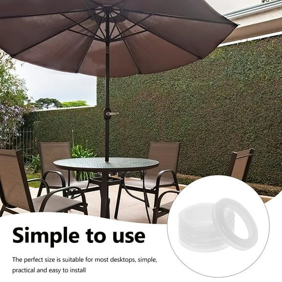 Mobutofu 4-Pack Silicone Patio Table Umbrella Hole for Smooth Friction Reduction and Outdoor Use