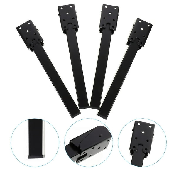 Mobutofu Back to School Leg for Folding Table Small Table Legs Home Use Iron 4Pcs Black